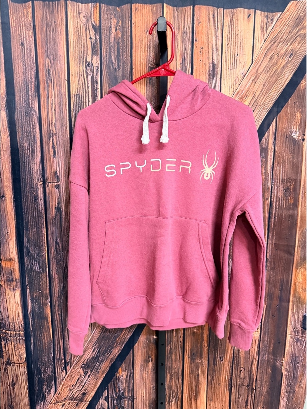 Spyder Pink Hooded Sweatshirt Size Large